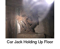 queens home inspector finds car jack supporting floor